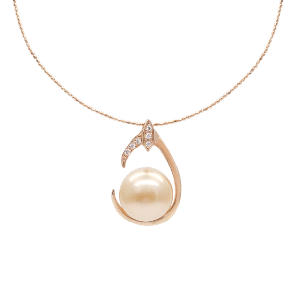 Gold South Sea Pearl Gold Pendant (P219)