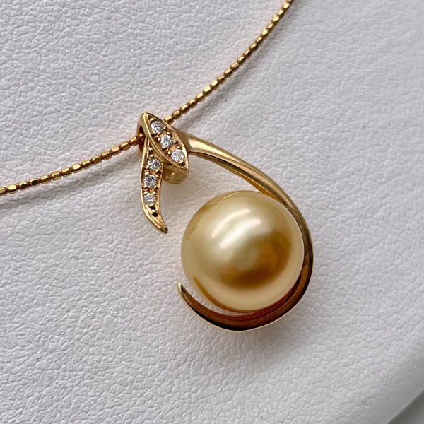 Gold South Sea Pearl Gold Pendant (P219) - Image 3
