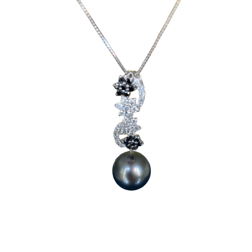 P218 Black South Sea Pearl Pendant