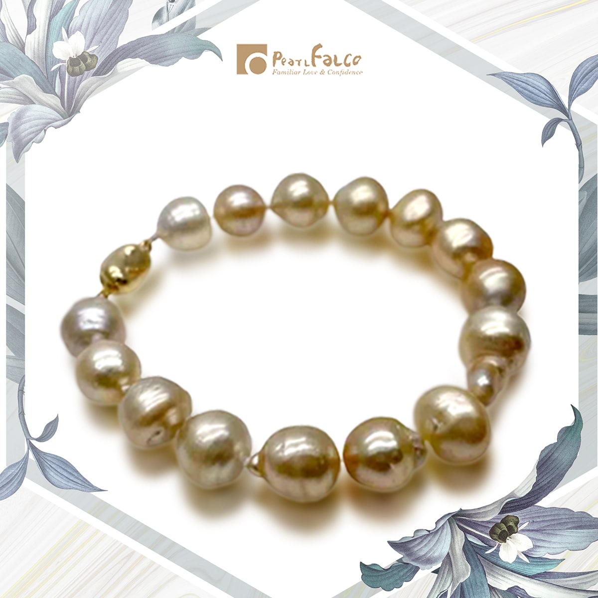 Gold South Sea Pearl Bracelet