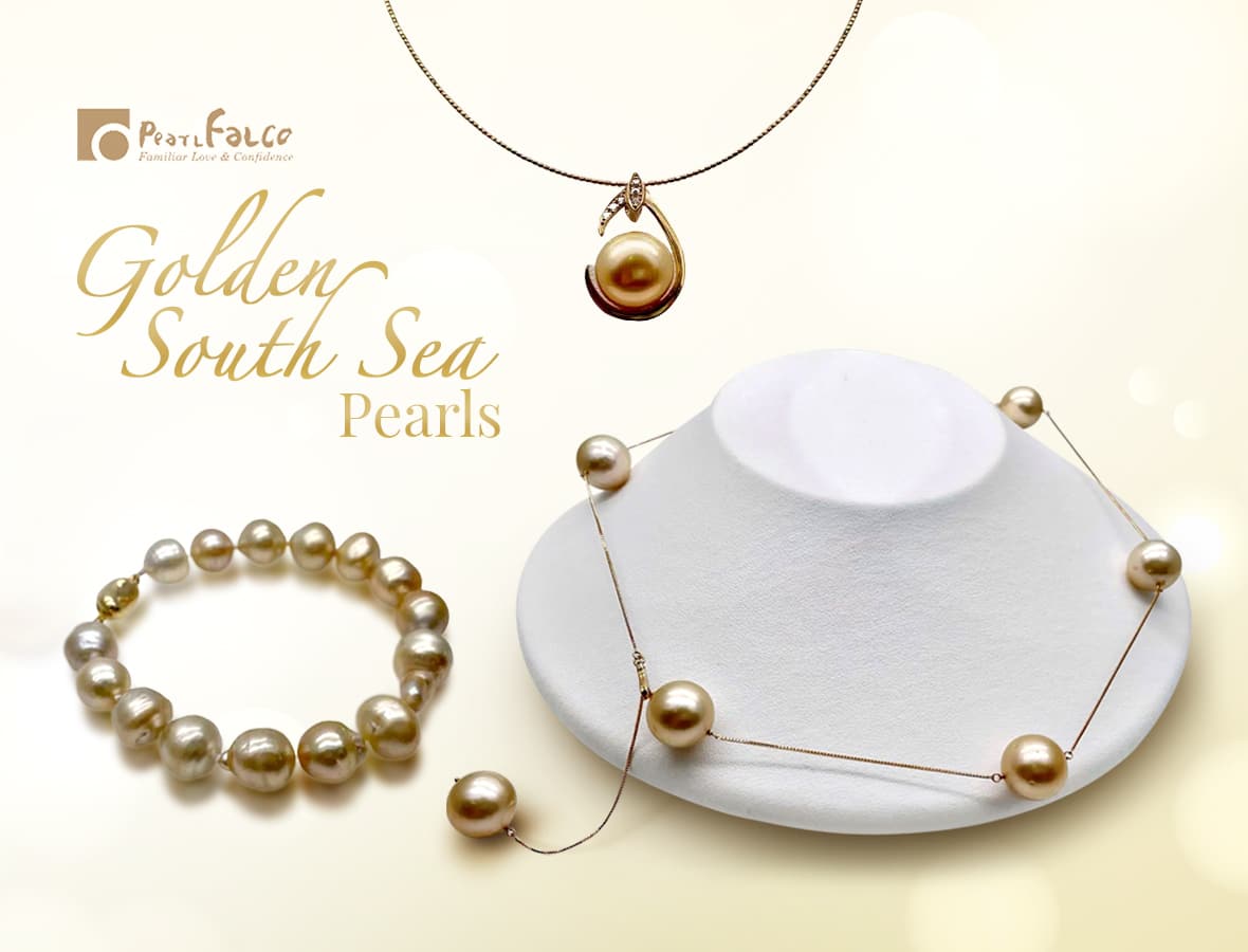 Pearl FALCO’s Summer Sensations Collection. Gold South Sea Pearls Never Looked So Good!