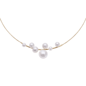 White Akoya Pearl Gold Pendant (P221)