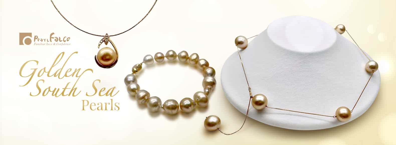 Pearl FALCO’s Summer Sensations Collection. Gold South Sea Pearls Never Looked So Good!