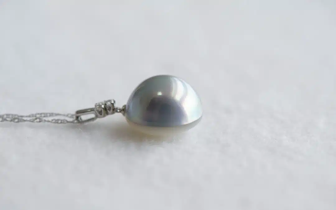 Blue and Rainbow Mabe Pearls