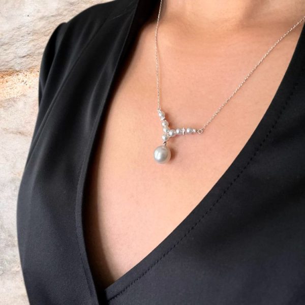 White Akoya Pearl Pendant (P224) - Image 3