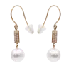 E239 Akoya Pearl Diamond Earrings