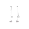 White Akoya Pearl Earrings - E241 - Image 2