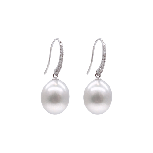 White south sea pearl best sale earrings