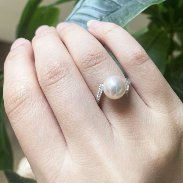 Akoya Pearl Diamond Tension Ring(R59) - Image 3