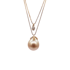 P229 South Sea Gold Pearl Pendant with diamond