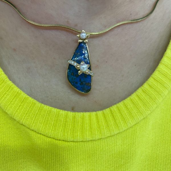 Akoya White Pearl Opal Pendant  (P232) - Image 2