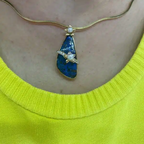 Akoya White Pearl Opal Pendant  (P232) - Image 2