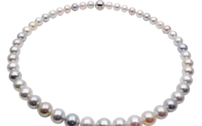 Exquisite Mix Color Akoya Pearl Necklace (N130)