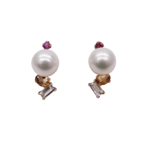 Akoya Gemstones Artistic Earrings ( E259)