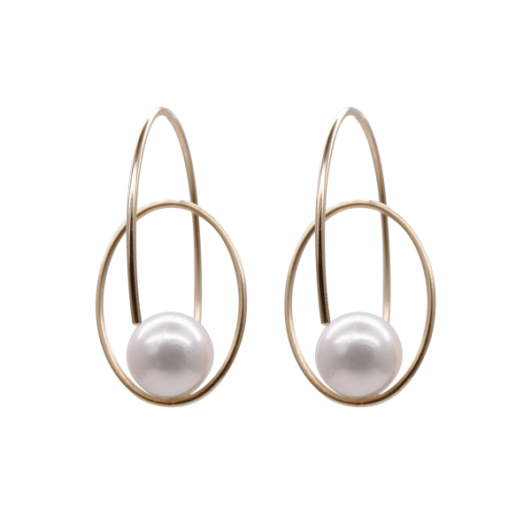 Akoya Pearl Dangle Fashionable Earring - E264