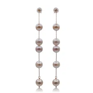 White Akoya Pearl Dangling Earring (E265)