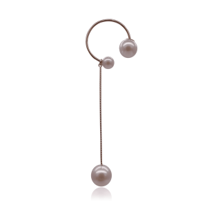Akoya Pearl Stylish Dangle Ear Cuff (EC50)