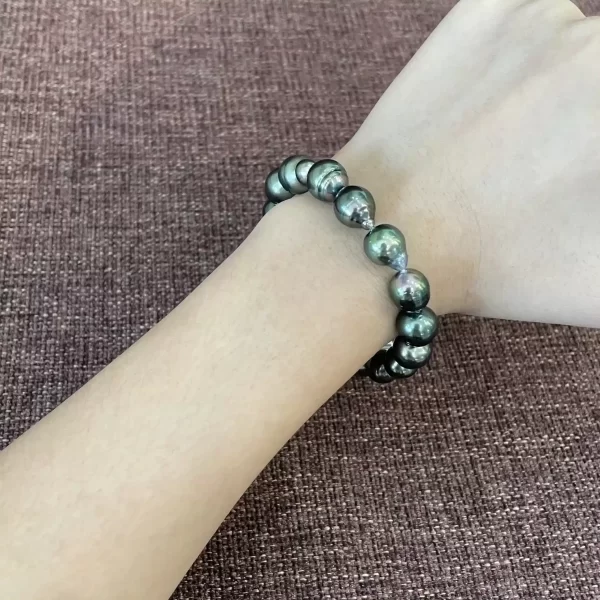 Black South Sea Baroque Pearl Bracelet (BL58) - Image 2