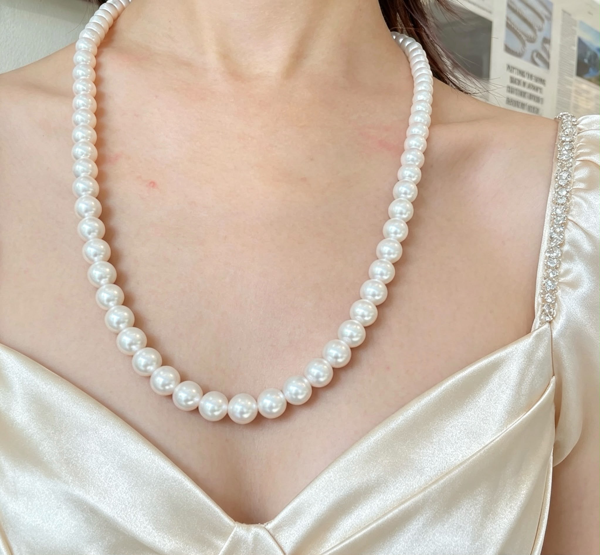 Akoya Pearl Necklace - N133 1 Akoya Pearl Necklace - N133