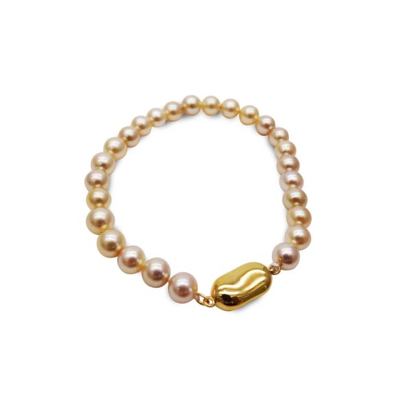 Classic Gold Akoya Pearl Bracelet (BL59)