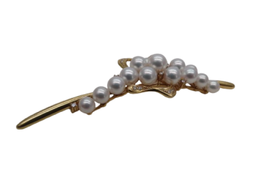 White Akoya Pearl ‘Celestial’ Brooch Pin (B77)