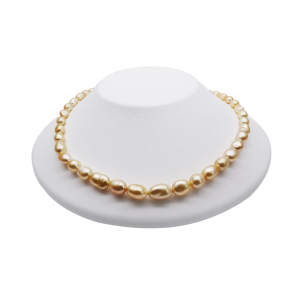 Gold South Sea Keshi Pearl Strand Necklace (N141)