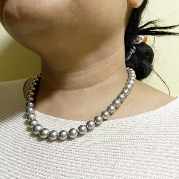 Grey South Sea Pearl Strand Necklace - N146