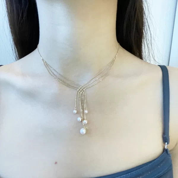 Sparkling Akoya Pearl Modern Pendant - P260