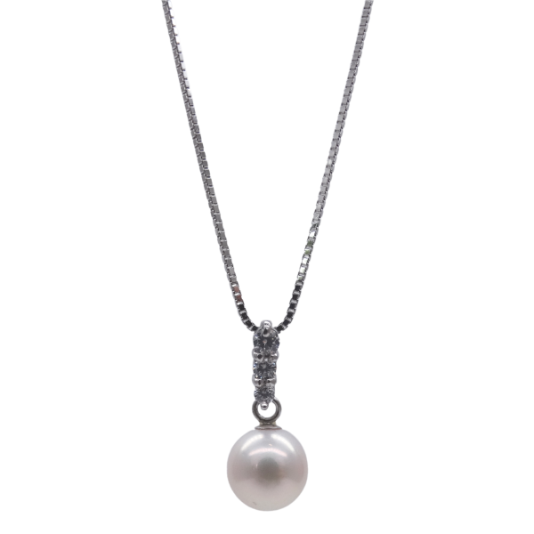 Sparkle Akoya Pearl Silver Pendant (P262)