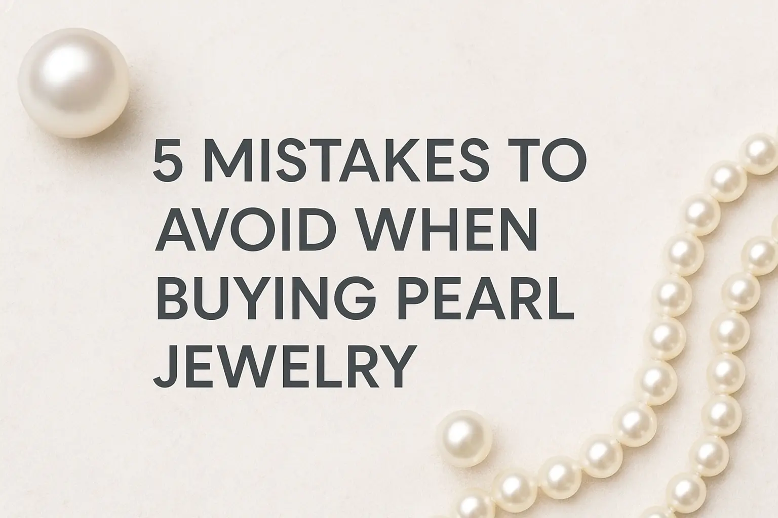 5 Mistakes to Avoid When Buying Pearl Jewelry