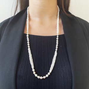 Pearl FALCO Collections 8 Akoya Keshi Pearl Strand Necklace - N150