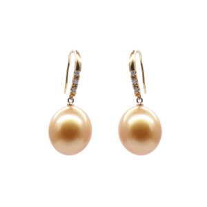 Pearl FALCO Collections 1 Gold South Sea Earring luxurious - E296