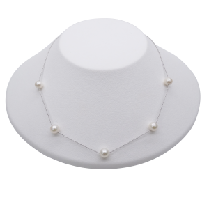 Akoya Pearl Elegant Silver Necklace - N155