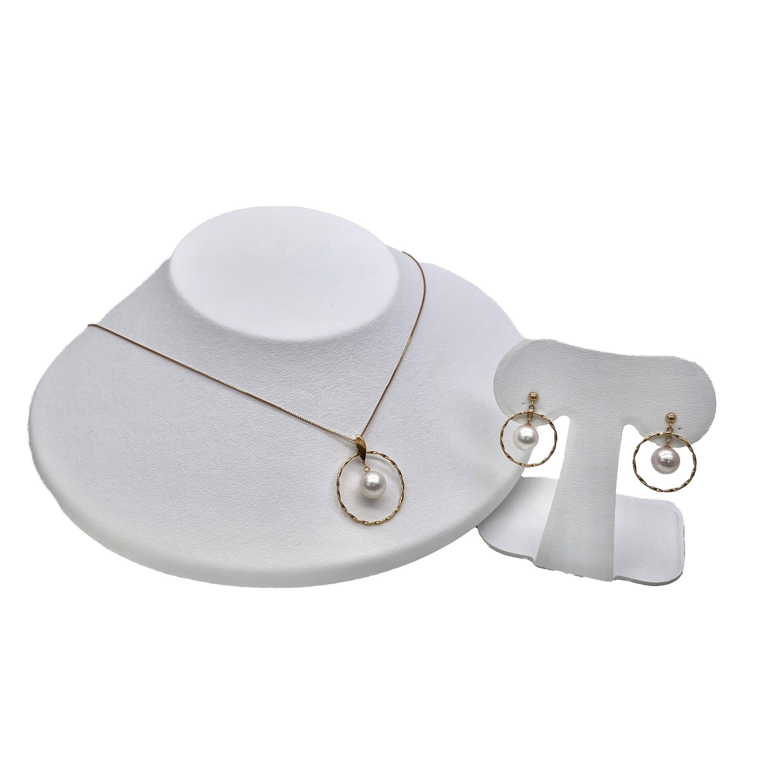 Akoya Pearl Shizuku Gold Set in 18K Gold 1 Akoya Pearl Shizuku Gold Set in 18K Gold – Luxury Redefined with 18K Gold