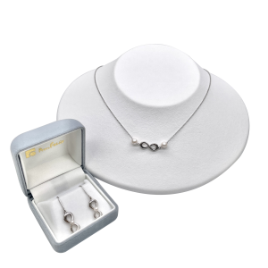 Akoya Pearl YUI Silver Set in 3mm White – Subtle Sophistication for Modern Minimalists