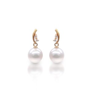 Akoya sparkle 7.0 gold K18 - E301